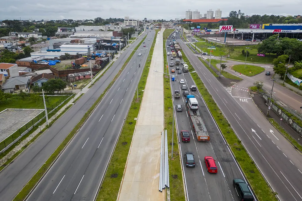 Prefeitura De Curitiba Libera Novo Trecho Da Linha Verde Norte Na