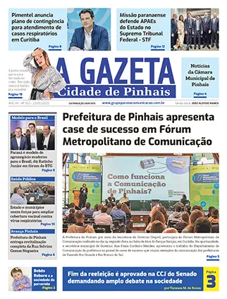 A Gazeta Cidade de Pinhais</br>Edição 765 1 A Gazeta Cidade de Pinhais - Edição 765